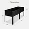 Best Choice Products 72x24x30in Non Toxic Elevated Galvanized Metal Garden Bed Corner Protectors